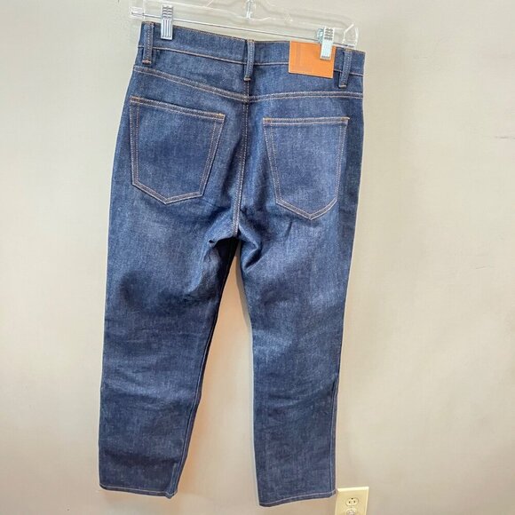 Lafayette 148 NY Watts Jeans High-Waisted Straight-Leg Blue Denim Pants Womens-‎ - Picture 4 of 5